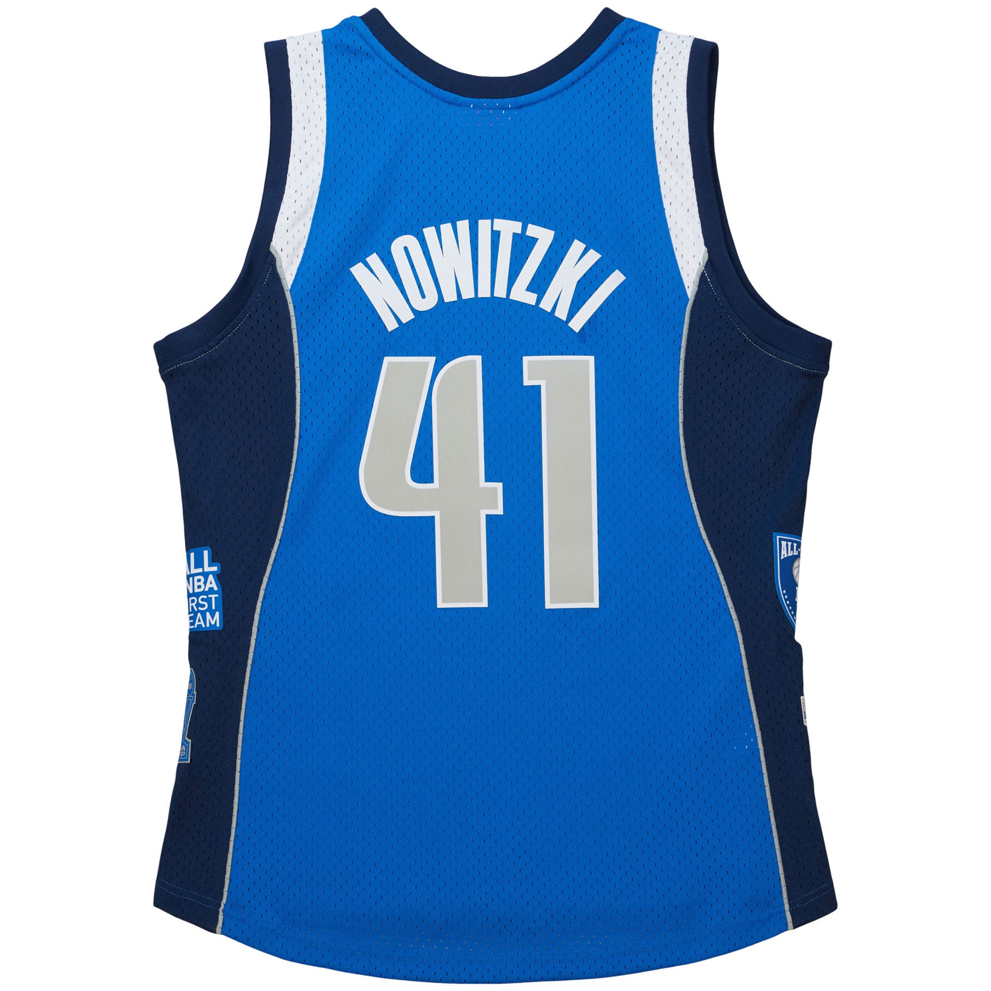 Unisex Dallas Mavericks Dirk Nowitzki Blue Hall of Fame Class of 2023 Throwback Swingman Jersey