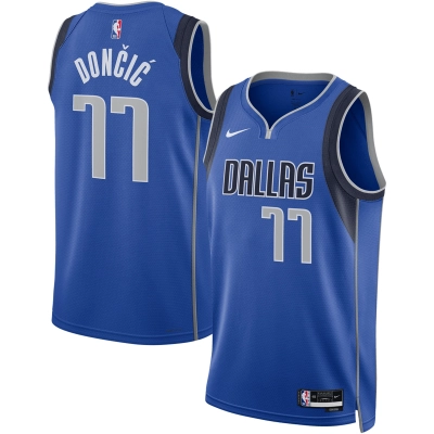 Unisex Dallas Mavericks Luka Dončić Blue Swingman Jersey - Icon Edition 01
