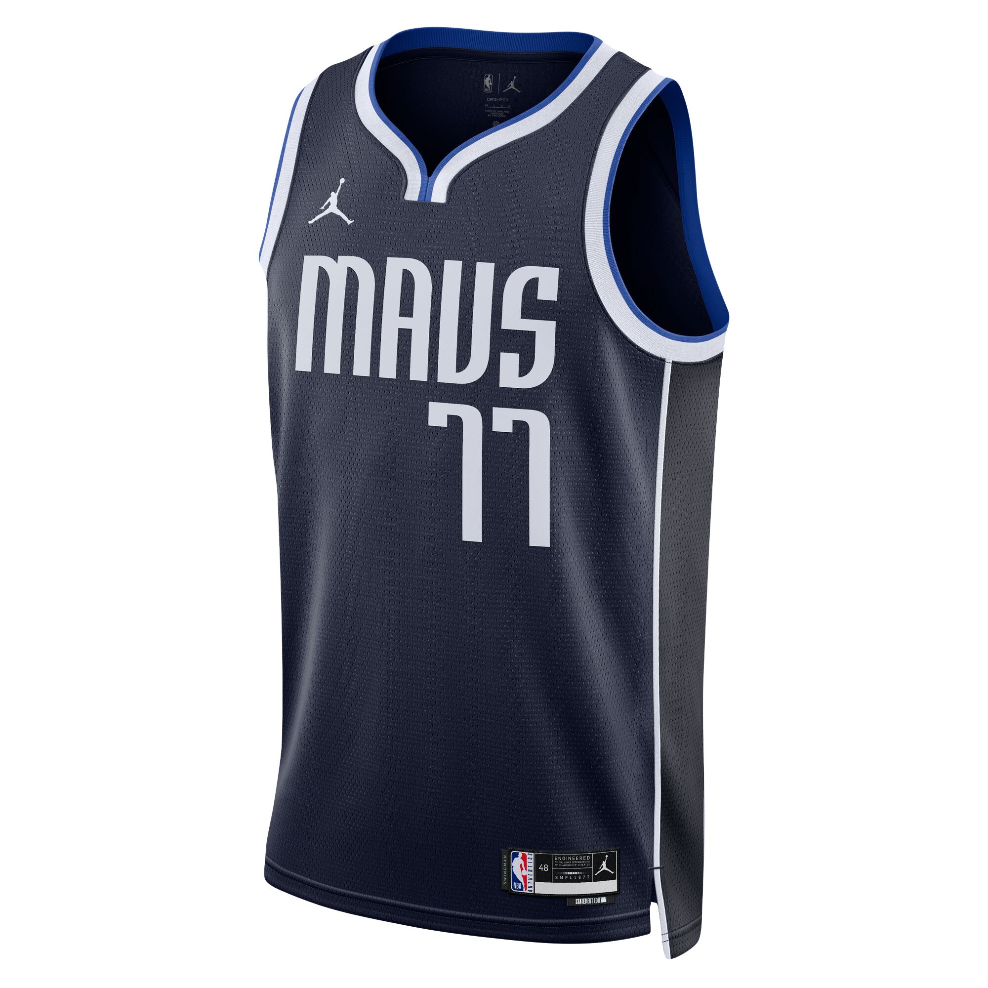 Unisex Dallas Mavericks Luka Dončić Navy Swingman Jersey - Statement Edition