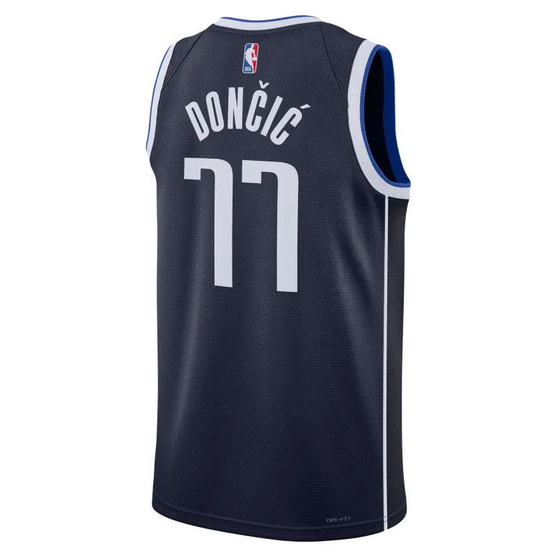 Unisex Dallas Mavericks Luka Dončić Navy Swingman Jersey - Statement Edition