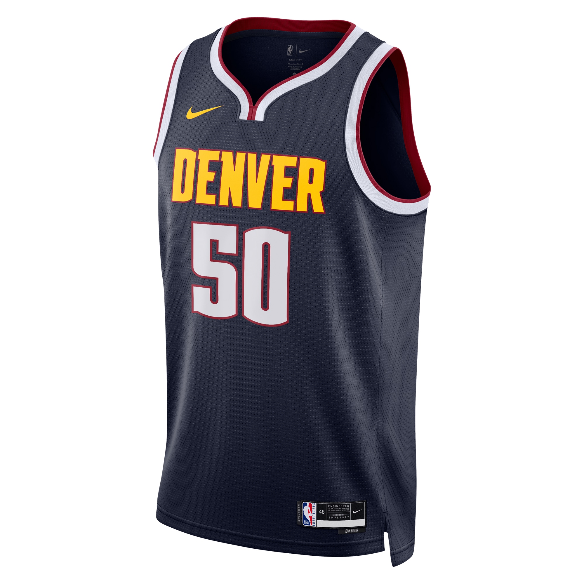 Unisex Denver Nuggets Aaron Gordon Navy Swingman Replica Jersey - Icon Edition