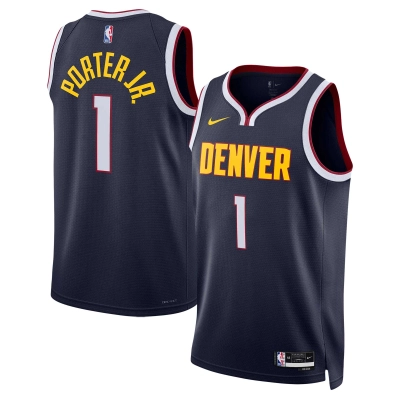 Unisex Denver Nuggets Michael Porter Jr. Navy Swingman Jersey - Icon Edition 01