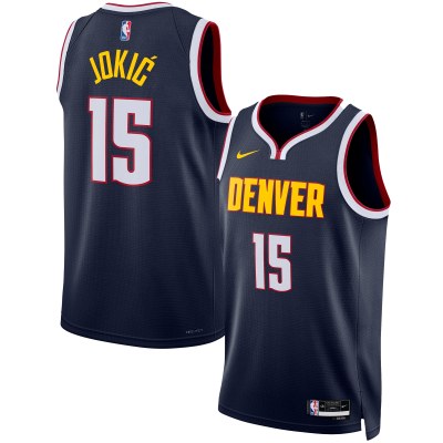 Unisex Denver Nuggets Nikola Jokic Navy Swingman Jersey - Icon Edition 01