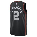 Unisex Detroit Pistons Cade Cunningham Black 2023/24 Swingman Jersey - City Edition