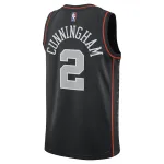 Unisex Detroit Pistons Cade Cunningham Black 2023/24 Swingman Jersey - City Edition