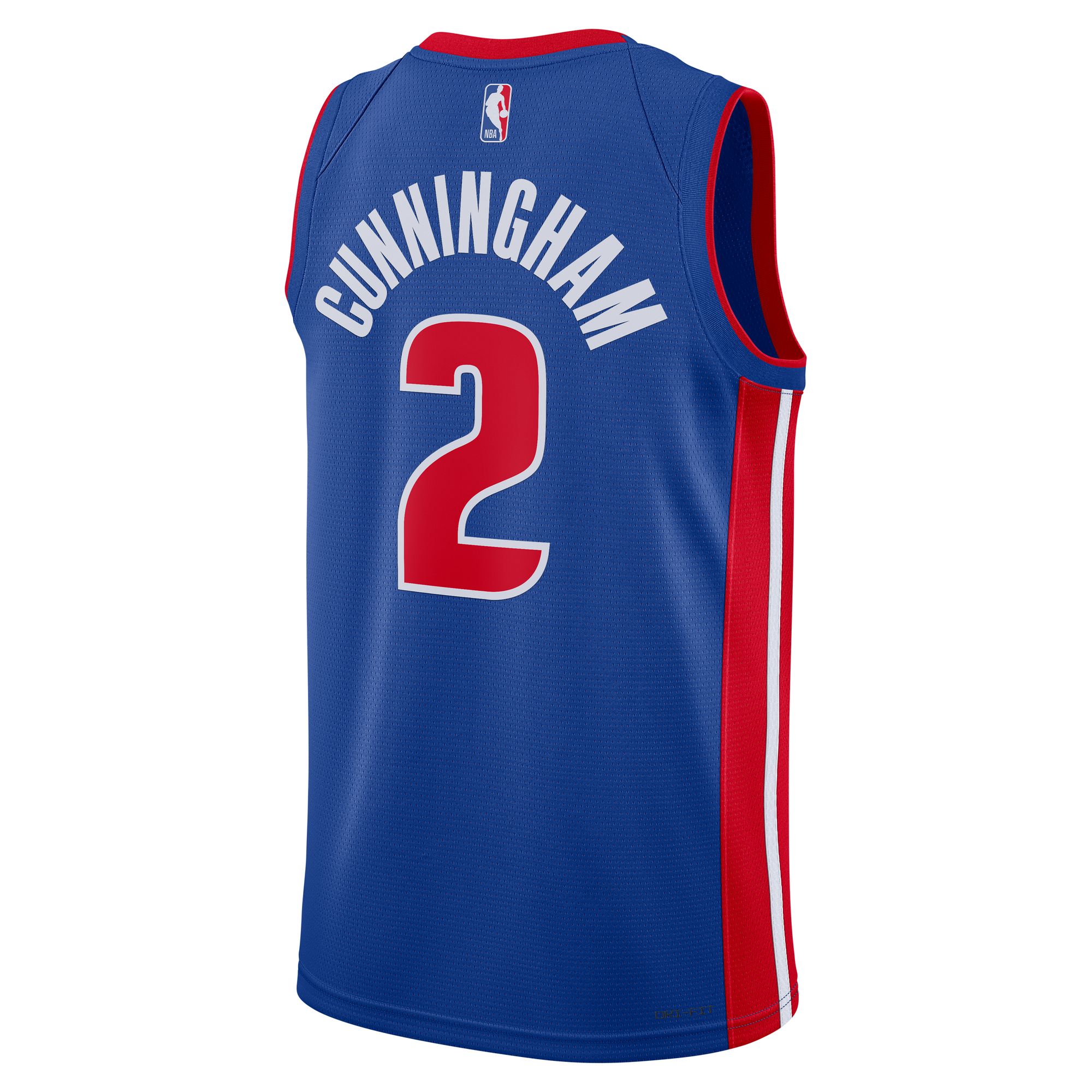 Unisex Detroit Pistons Cade Cunningham Blue Swingman Jersey - Icon Edition