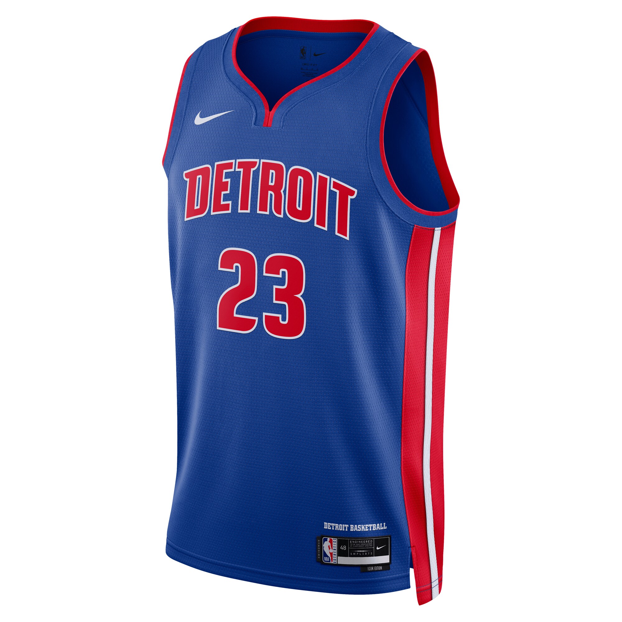 Unisex Detroit Pistons Jaden Ivey Blue 2022 NBA Draft First Round Pick Swingman Jersey - Icon Edition