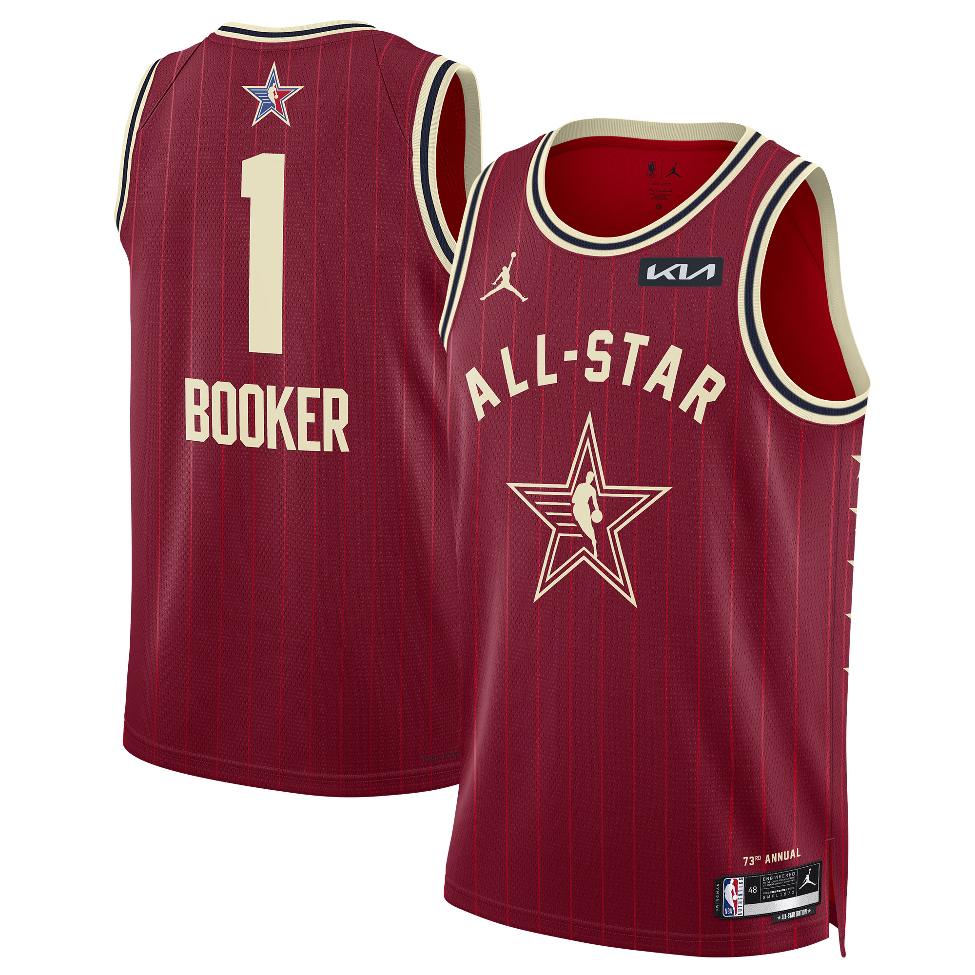 Unisex Devin Booker Crimson 2024 NBA All-Star Game Swingman Jersey