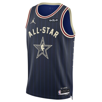 Unisex Giannis Antetokounmpo Navy 2024 NBA All-Star Game Swingman Jersey 02