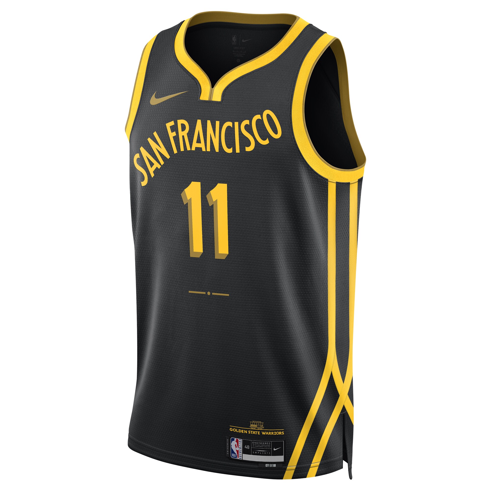 Unisex Golden State Warriors Klay Thompson Black 2023/24 Swingman Jersey - City Edition
