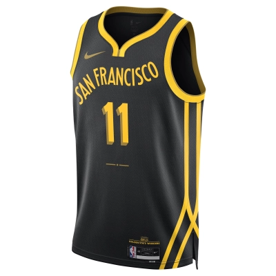 Unisex Golden State Warriors Klay Thompson Black 2023/24 Swingman Jersey - City Edition 02