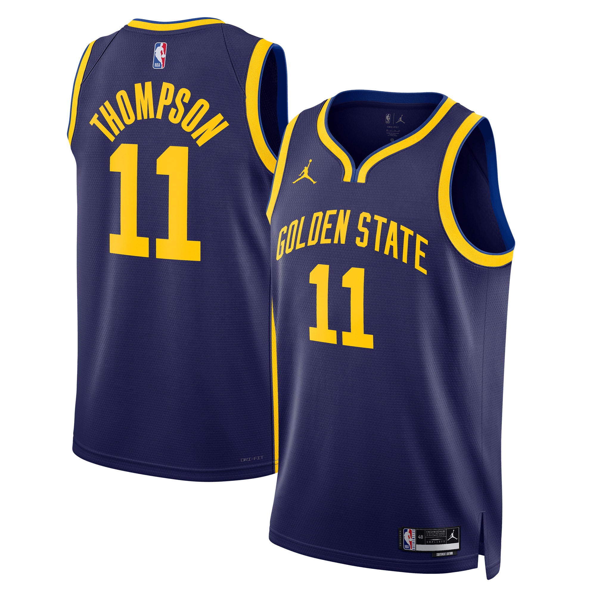Unisex Golden State Warriors Klay Thompson Navy Swingman Jersey - Statement Edition