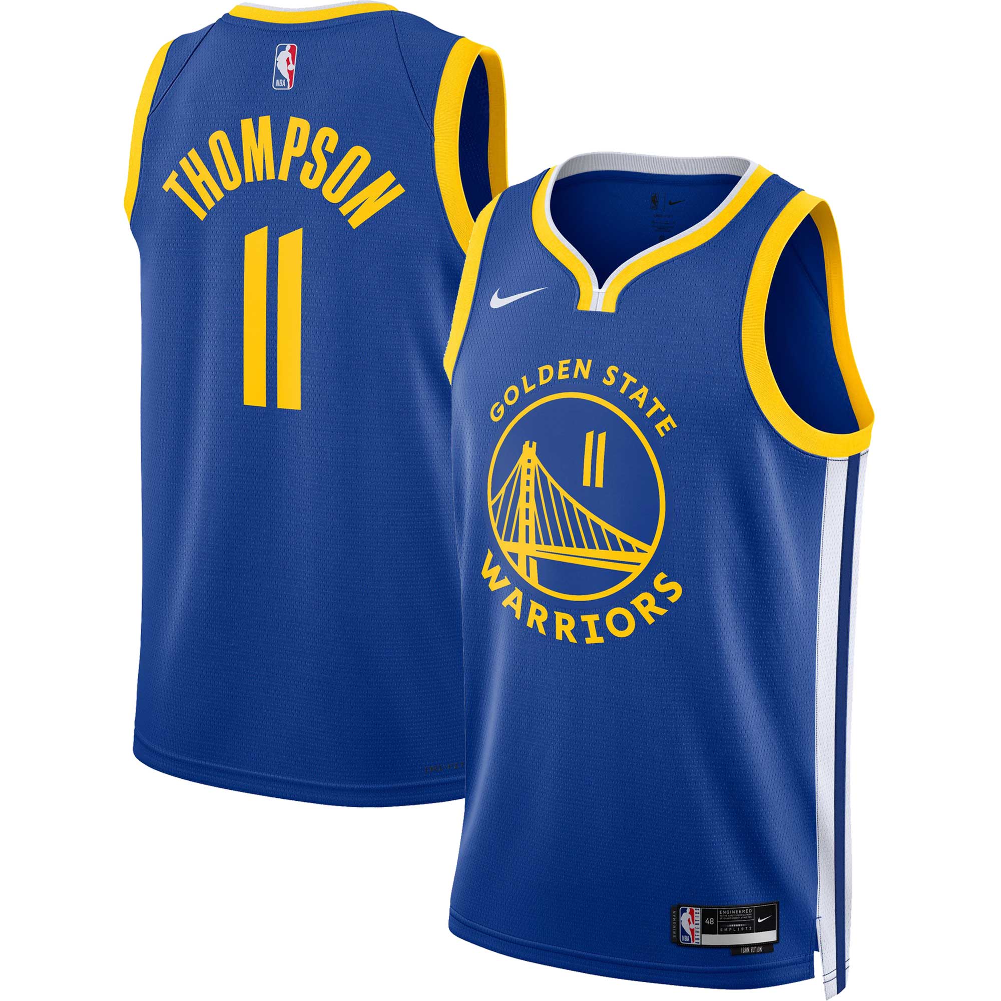 Unisex Golden State Warriors Klay Thompson Royal Swingman Jersey - Icon Edition