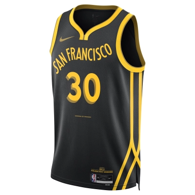 Unisex Golden State Warriors Stephen Curry Black 2023/24 Swingman Jersey - City Edition 02