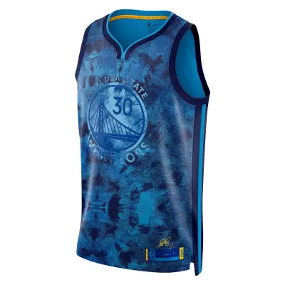 Unisex Golden State Warriors Stephen Curry Royal Select Series Swingman Jersey 02