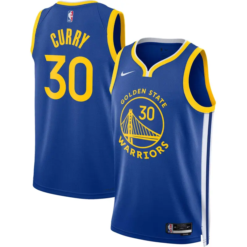 Unisex Golden State Warriors Stephen Curry Royal Swingman Jersey - Icon Edition