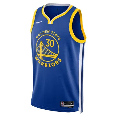 Unisex Golden State Warriors Stephen Curry Royal Swingman Jersey - Icon Edition 02