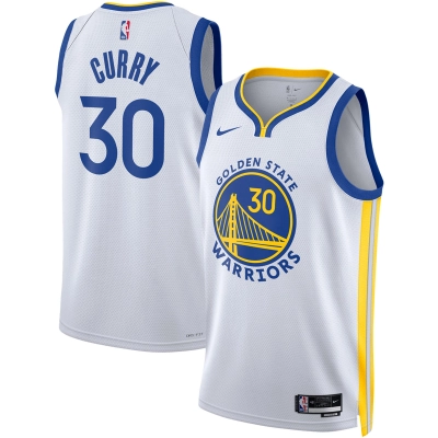 Unisex Golden State Warriors Stephen Curry White Swingman Jersey - Association Edition 01