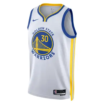 Unisex Golden State Warriors Stephen Curry White Swingman Jersey - Association Edition 02