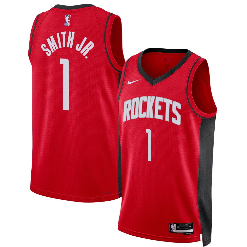 Unisex Houston Rockets Jabari Smith Jr. Red 2022 NBA Draft First Round Pick Swingman Jersey - Icon Edition