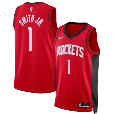 Unisex Houston Rockets Jabari Smith Jr. Red 2022 NBA Draft First Round Pick Swingman Jersey - Icon Edition 01