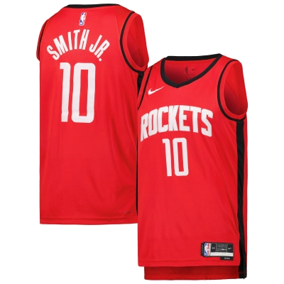 Unisex Houston Rockets Jabari Smith Jr. Red Swingman Jersey - Icon Edition 01