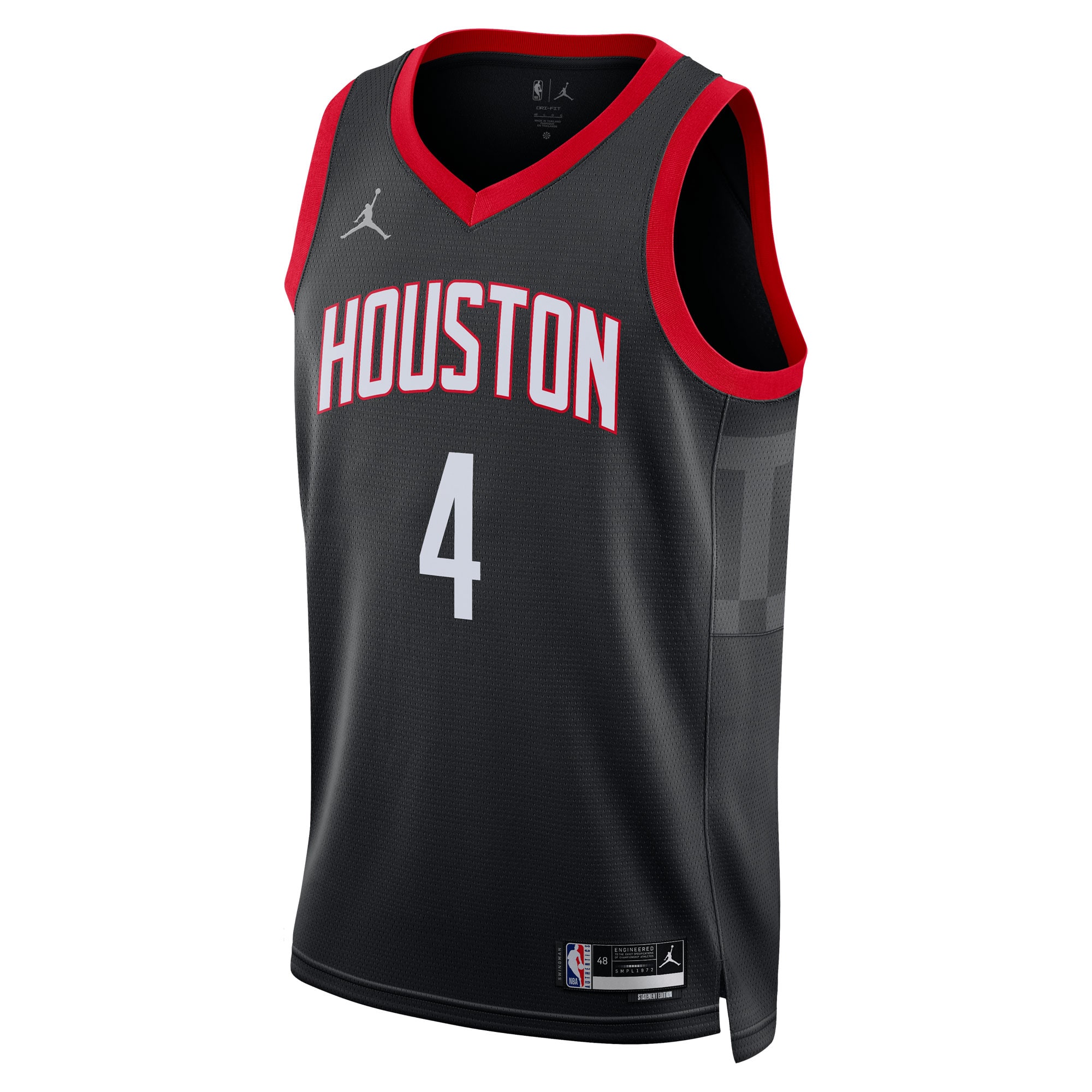 Unisex Houston Rockets Jalen Green Black Swingman Jersey - Statement Edition
