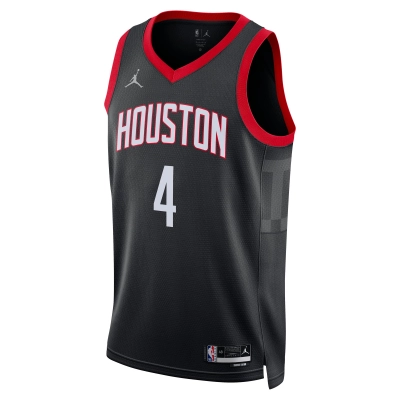 Unisex Houston Rockets Jalen Green Black Swingman Jersey - Statement Edition 02