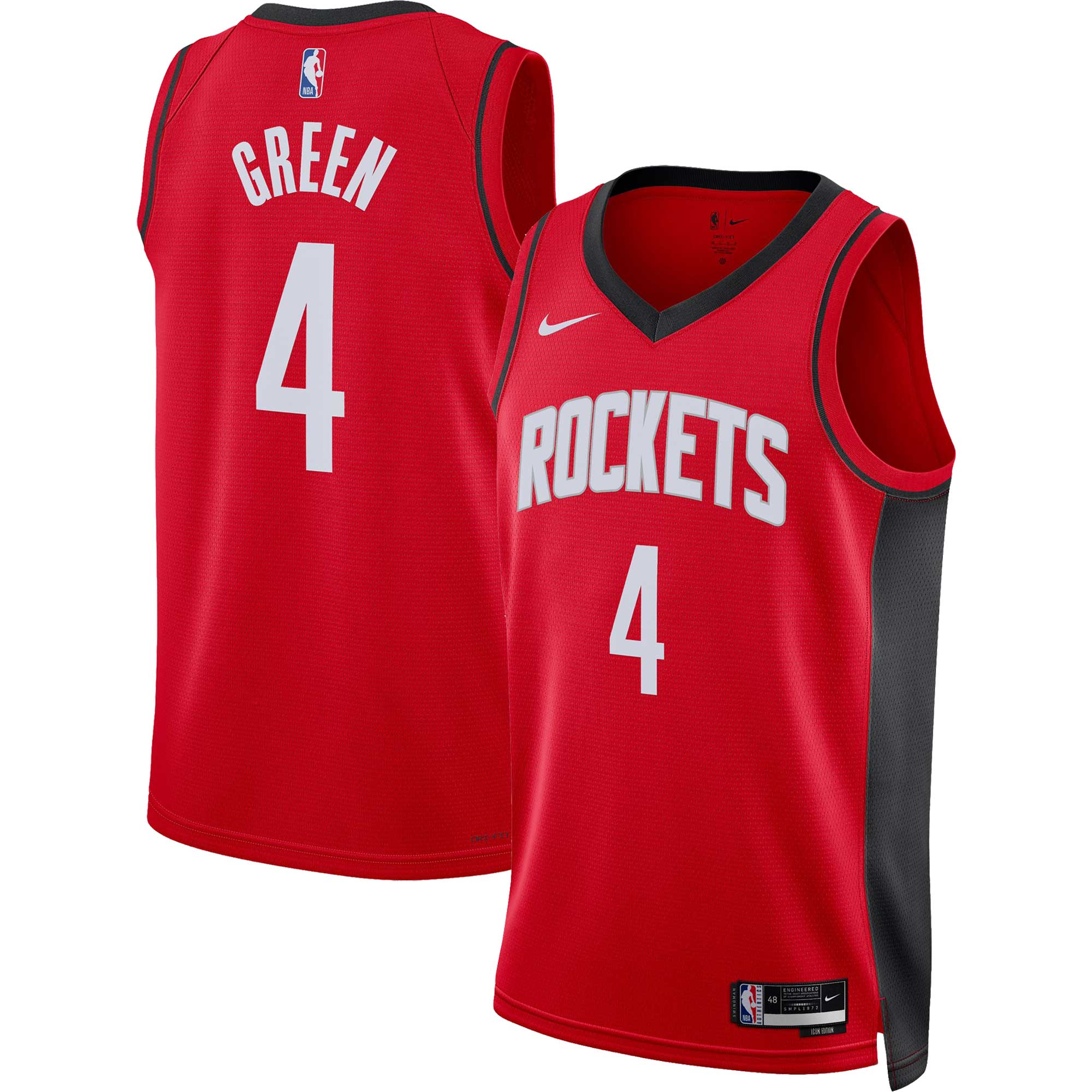 Unisex Houston Rockets Jalen Green Red Swingman Jersey - Icon Edition
