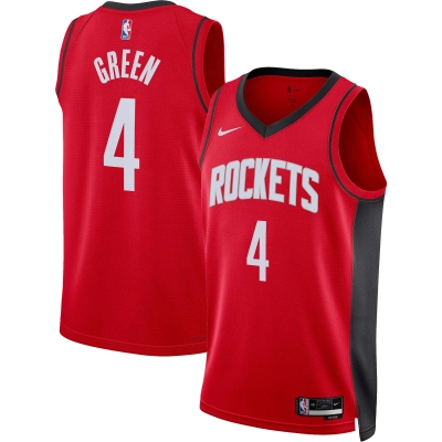 Unisex Houston Rockets Jalen Green Red Swingman Jersey - Icon Edition 01