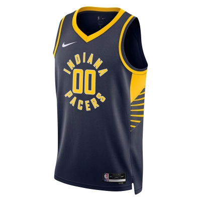Unisex Indiana Pacers Bennedict Mathurin Navy Swingman Jersey - Icon Edition 02