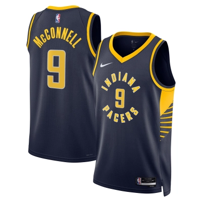 Unisex Indiana Pacers T.J. McConnell Navy Swingman Replica Jersey - Icon Edition 01
