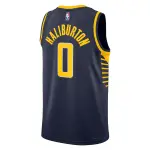 Unisex Indiana Pacers Tyrese Haliburton Navy Swingman Jersey - Icon Edition