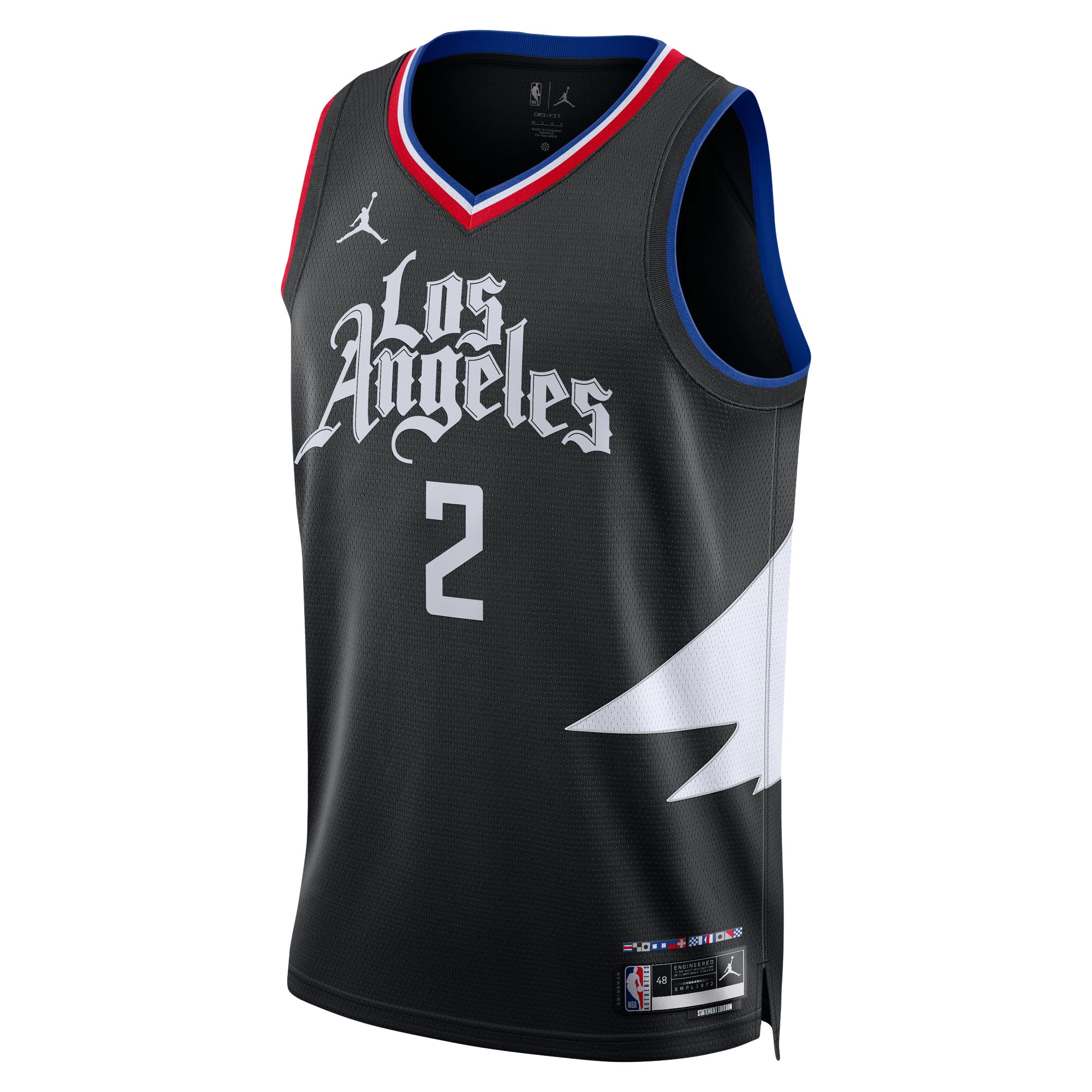 Unisex LA Clippers Kawhi Leonard Black Swingman Jersey - Statement Edition