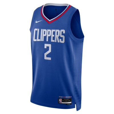 Unisex LA Clippers Kawhi Leonard Royal Swingman Jersey - Icon Edition 02