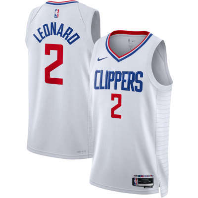 Unisex LA Clippers Kawhi Leonard White Swingman Jersey - Association Edition 01