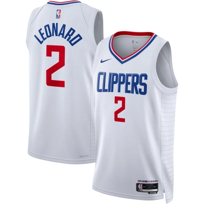 Unisex LA Clippers Kawhi Leonard White Swingman Jersey - Association Edition 01