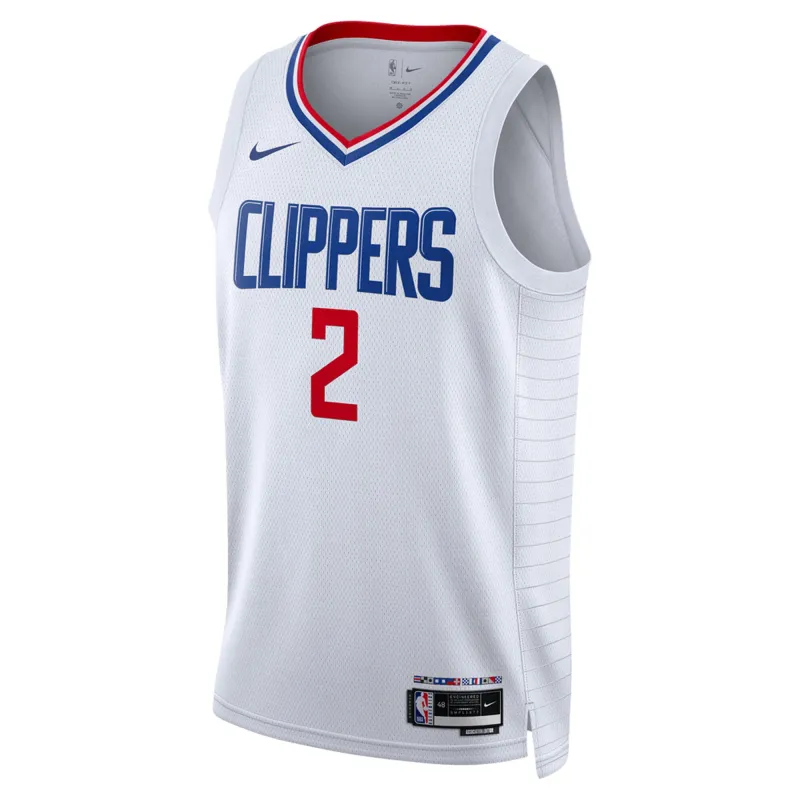 Unisex LA Clippers Kawhi Leonard White Swingman Jersey - Association Edition
