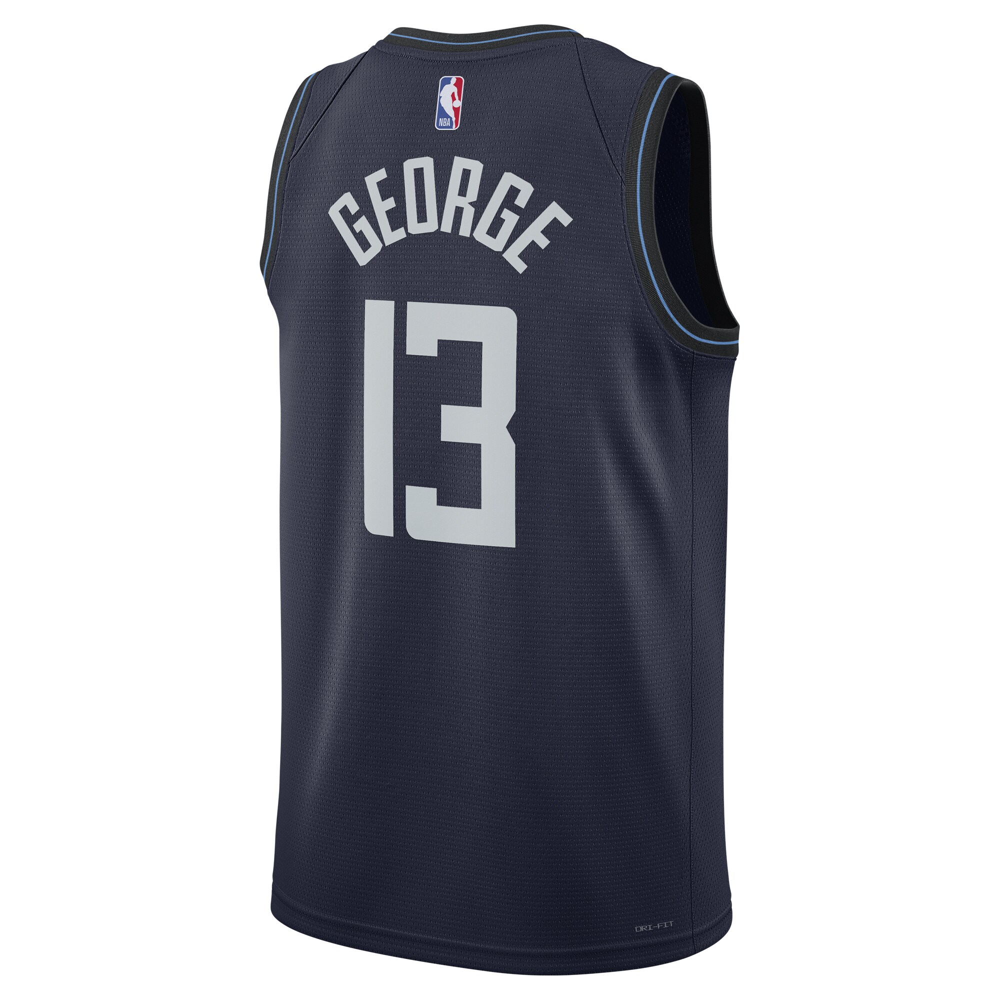 Unisex LA Clippers Paul George Navy 2023/24 Swingman Jersey - City Edition