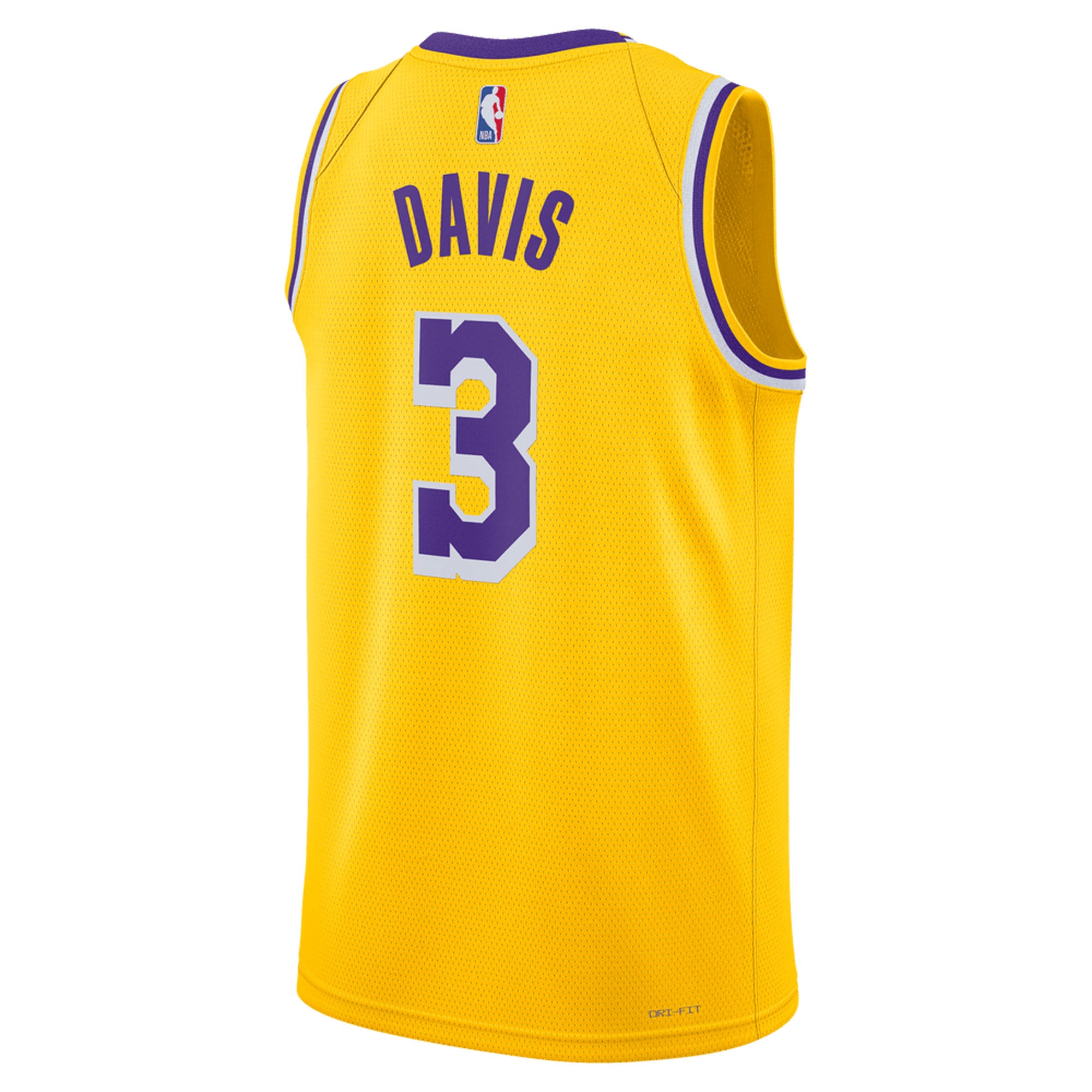 Unisex Los Angeles Lakers Anthony Davis Gold Swingman Jersey - Icon Edition