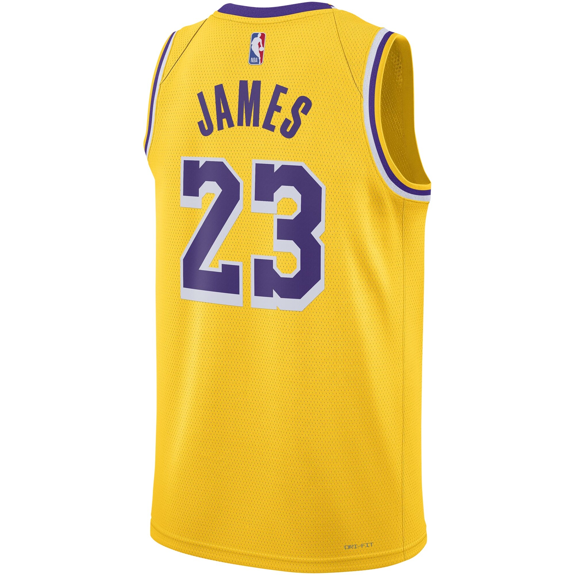 Unisex Los Angeles Lakers LeBron James Gold Swingman Jersey - Icon Edition