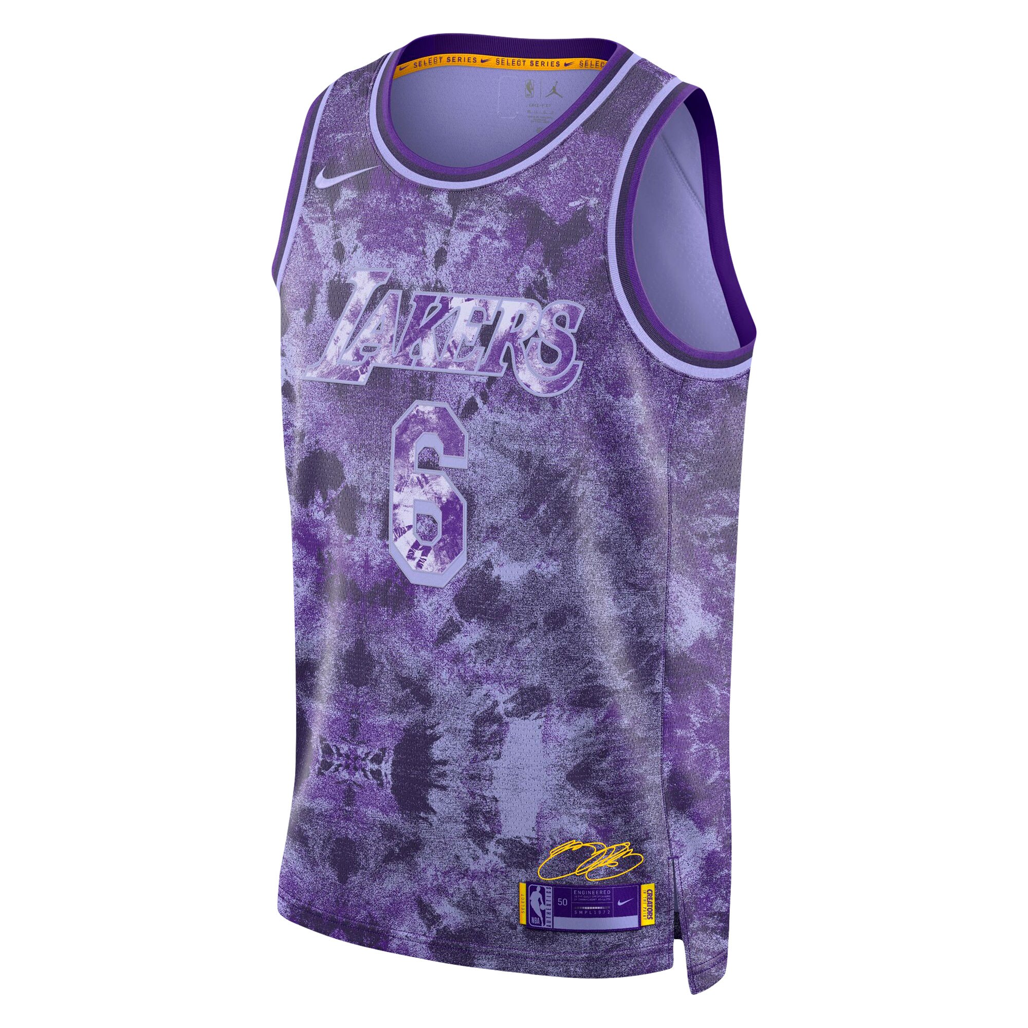 Unisex Los Angeles Lakers LeBron James Purple Select Series Swingman Jersey