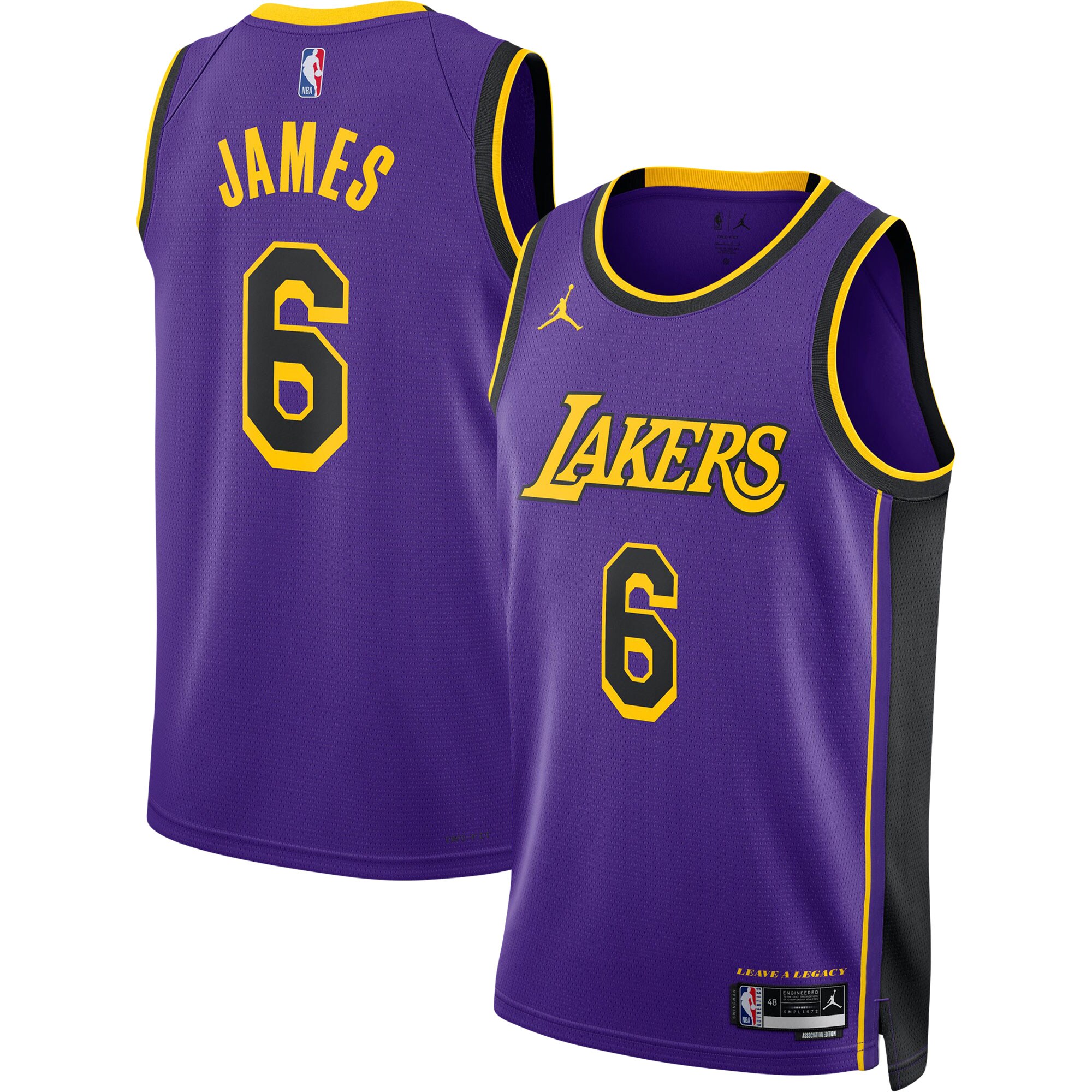 Unisex Los Angeles Lakers LeBron James Purple Swingman Jersey - Statement Edition