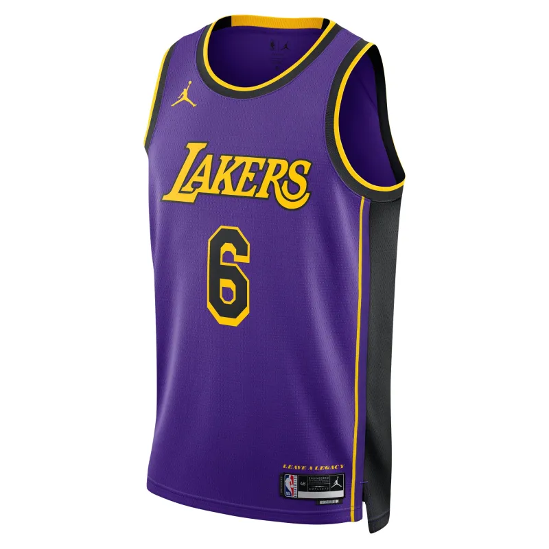 Unisex Los Angeles Lakers LeBron James Purple Swingman Jersey - Statement Edition