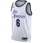 Unisex Los Angeles Lakers LeBron James White 2022/23 Swingman Jersey - City Edition