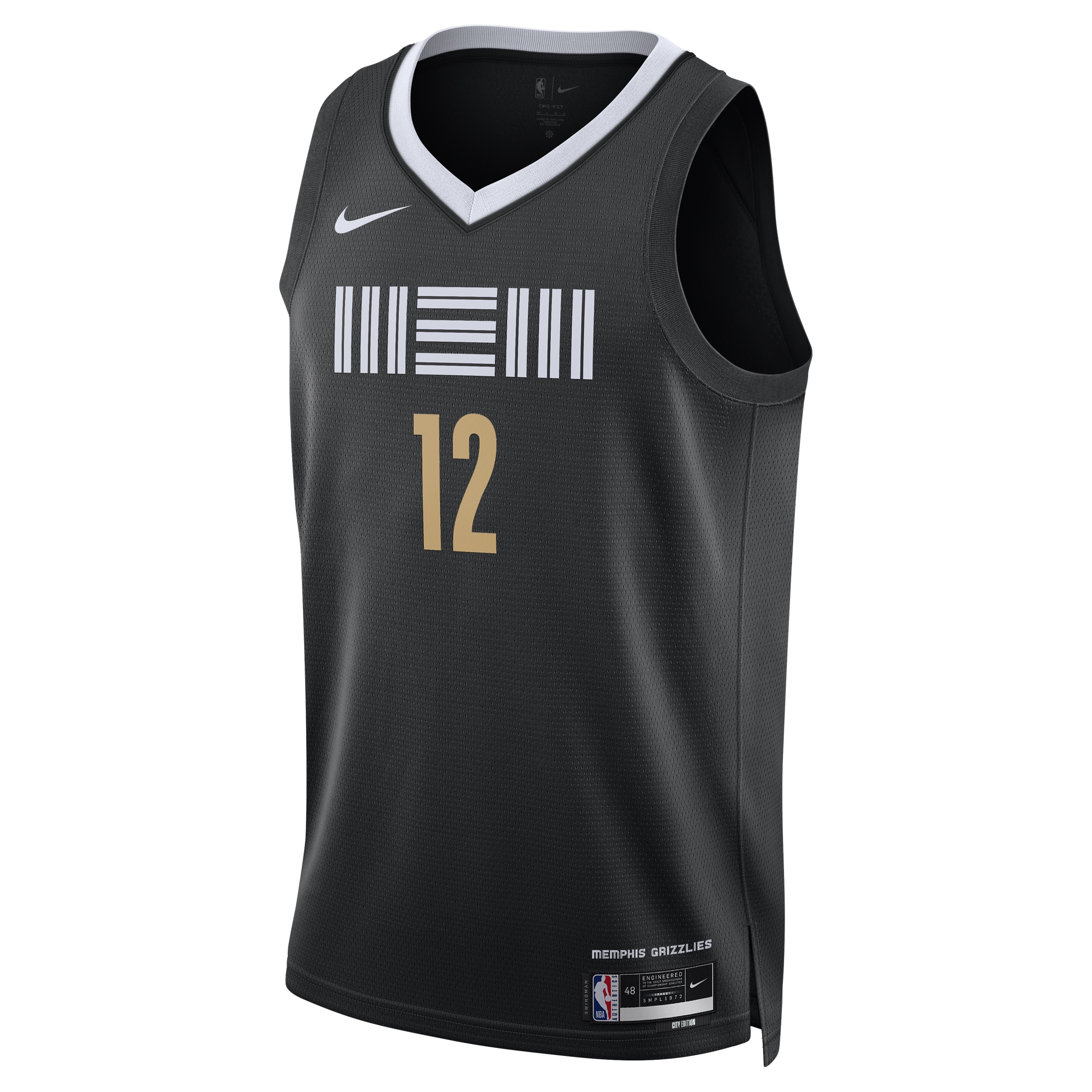 Unisex Memphis Grizzlies Ja Morant Black 2023/24 Swingman Jersey - City Edition