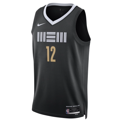 Unisex Memphis Grizzlies Ja Morant Black 2023/24 Swingman Jersey - City Edition 02