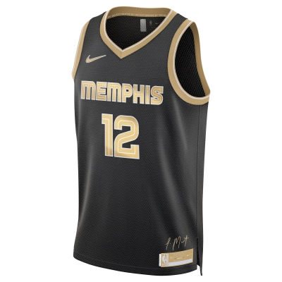 Unisex Memphis Grizzlies Ja Morant Black Select Series Swingman Jersey 02