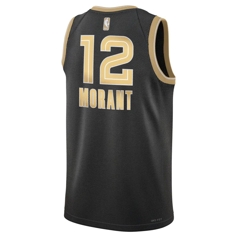 Unisex Memphis Grizzlies Ja Morant Black Select Series Swingman Jersey