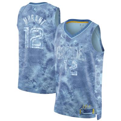 Unisex Memphis Grizzlies Ja Morant Light Blue Select Series Swingman Jersey 01